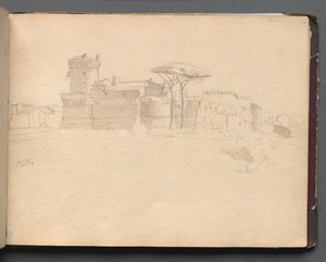 Album Róma és környéke kilátással, Tájtanulmányok, 28a. oldal: "Ostia"