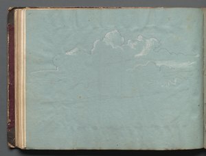 Album Róma és környéke kilátással, Tájtanulmányok, 36b. oldal: Felhőtanulmány alkotó: Franz Johann Heinrich Nadorp
