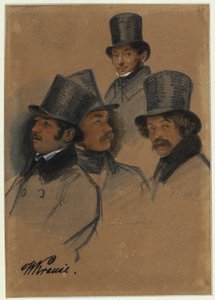 Ludwig Elsholtz, Wilhelm Krause, Karl Friedrich G. Lüderitz, Karl Friedrich Schulz alkotó: Franz Krüger