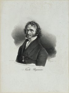 Niccolò Paganini alkotó: Franz Krüger
