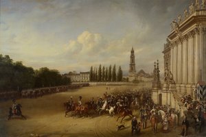 Parádé Potsdamban, 1817-ben alkotó: Franz Krüger