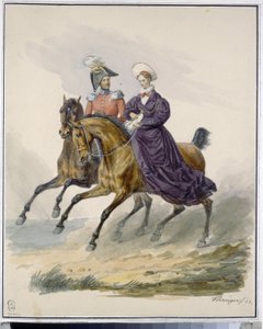 I. Miklós császár (1796-1855) és Alexandra Fedorovna császárné (született: Porosz Charlotte) alkotó: Franz Krüger