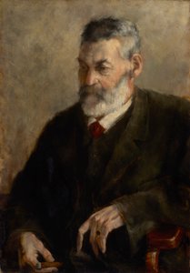 A művész apjának portréja alkotó: Franz Marc
