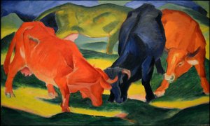 Harci tehenek, 1911. alkotó: Franz Marc