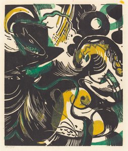 Genesis II (Creation Story II) alkotó: Franz Marc