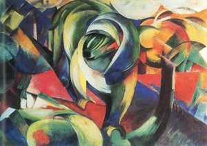 Német: Der Mandrill A mandrill alkotó: Franz Marc