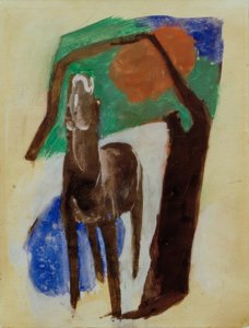 Panaszkodó ló alkotó: Franz Marc