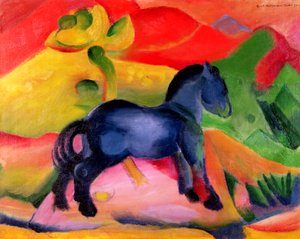 Kis kék ló, 1912 alkotó: Franz Marc