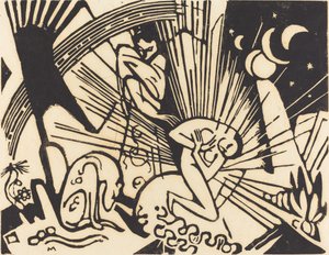 Megbékélés Versoehnung, 1912. alkotó: Franz Marc