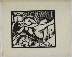 Alvó pásztorlány alkotó: Franz Marc