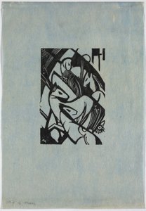 Ugráló lovak alkotó: Franz Marc