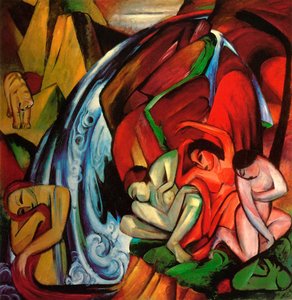 A vízesés alkotó: Franz Marc