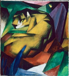 A tigris, 1912 alkotó: Franz Marc