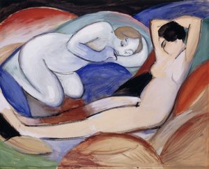 Két fekvő akt; Két fekvő akt, 1912