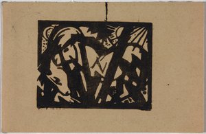 Vad ló, képeslap Sindelsdorfból Wassily Kandinskyig Münchenben alkotó: Franz Marc