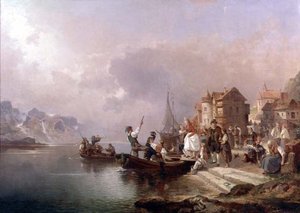 Norvég esküvő alkotó: Franz Richard Unterberger