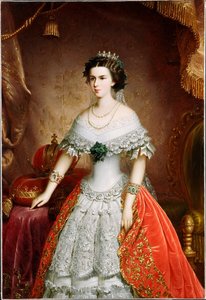 Bajor Erzsébet portréja, 1856 alkotó: Franz Russ the Elder