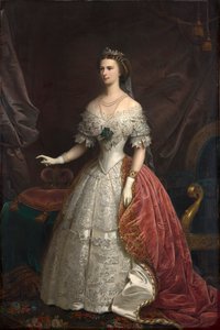 Bajor Erzsébet portréja, 1869. alkotó: Franz Russ the Younger
