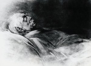 Otto von Bismarck (1815-1898) a halálos ágyán alkotó: Franz Seraph von Lenbach