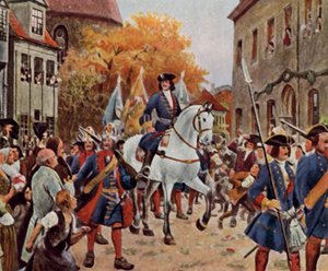 I. Leopold herceg bevonul Dessauba a spanyol örökösödési háború befejezése után