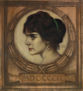 Gemma Bierbaum portréja, 1902.