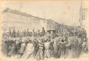 Sándor körmenete, 1862. alkotó: Franz Teichel