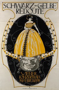 Black and Yellow Redoute Wiener Konzerthaus, 1914. alkotó: Franz Wacik