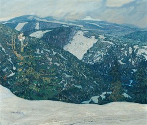 Jizera-hegység táj alkotó: Franz Wilhelm Jäger