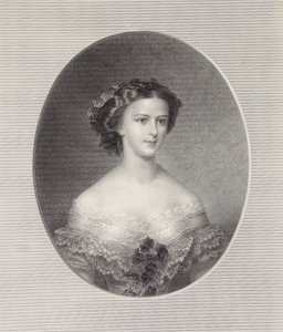 Erzsébet osztrák császárné portréja, 1855 körül.