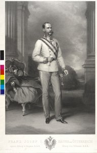 I. Ferenc József osztrák császár alkotó: Franz Xaver Winterhalter