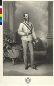 I. Ferenc József osztrák császár alkotó: Franz Xaver Winterhalter