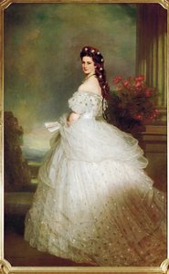Erzsébet császárné csillagos ruhában (olaj, vászon) alkotó: Franz Xaver Winterhalter