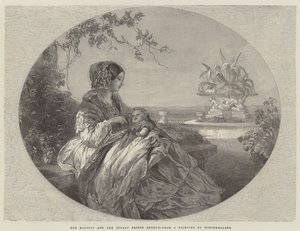 Őfelsége és a csecsemő Arthur herceg alkotó: Franz Xaver Winterhalter