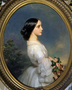 Carmen Ida Aguado (1847-1880) portréja. Francois Xaver Winterhalter (1806-1873) festménye alkotó: Franz Xaver Winterhalter