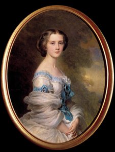 Louise Sophie Melanie Renouard de Bussiere portréja, Edmond de Pourtales grófnő (1836-1914) Xaver Winterhalter (1806-1873) festménye 1857 Magángyűjtemény alkotó: Franz Xaver Winterhalter