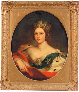 Viktória királynő portréja alkotó: Franz Xaver Winterhalter