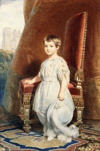 Paris gróf portréja fehér kosztümös fiúként, 1842 alkotó: Franz Xaver Winterhalter