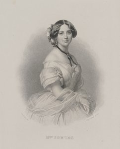 Henriette Sontag operaénekesnő portréja 1806-1854, c. 1850. alkotó: Franz Xaver Winterhalter