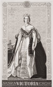 Viktória királynő (1819-1901) Az angol és skót történelem illusztrációiból, II. kötet alkotó: Franz Xaver Winterhalter