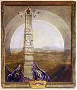 Illusztráció Dante Isteni színjátékából, Paradiso, I. ének, 1921 (wc papíron) alkotó: Franz von Bayros
