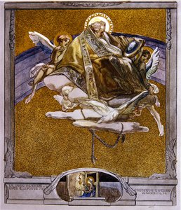 Illusztráció Dante Isteni színjátékából, Paradiso, XVII. ének, 1921 (wc papíron) alkotó: Franz von Bayros