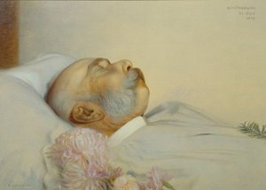 I. Ferenc József császár a halálos ágyán