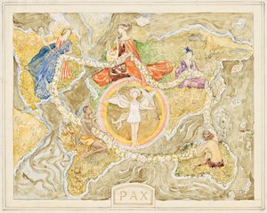 Pax (terv egy faliszőnyeghez) alkotó: Franz von Matsch