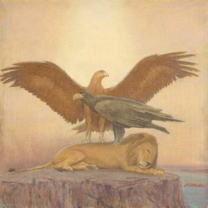 Tigris tanulmány alkotó: Franz von Matsch