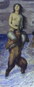 Faun és sellő alkotó: Franz von Stuck