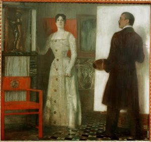 Franz és Mary a stúdióban ragadt alkotó: Franz von Stuck