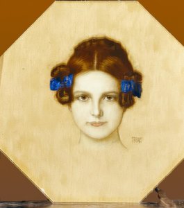 Franz von Stuck, Mária kék szalagokkal alkotó: Franz von Stuck