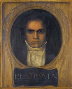 Ludwig van Beethoven portréja alkotó: Franz von Stuck