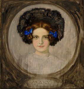 A művész Mary nevű lányának portréja alkotó: Franz von Stuck