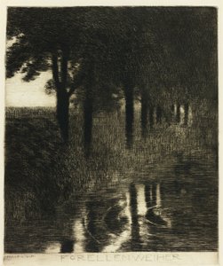 A Pisztráng medence alkotó: Franz von Stuck